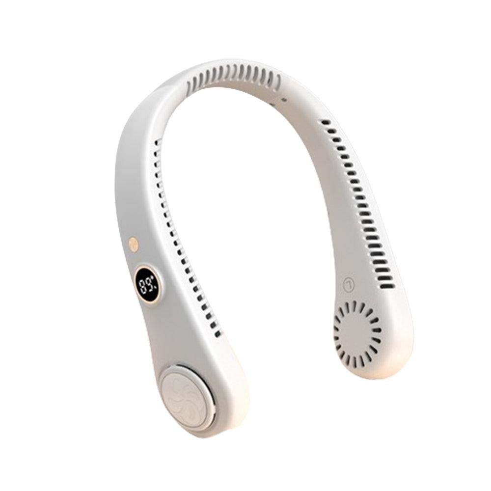 Wearable Bladeless Neck Fan - White