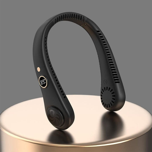 Wearable Bladeless Neck Fan - Black