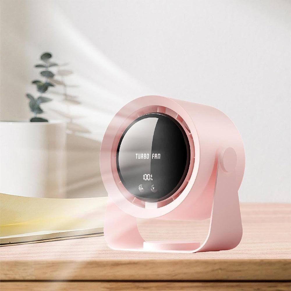 Rechargeable Desk Fan - Pink