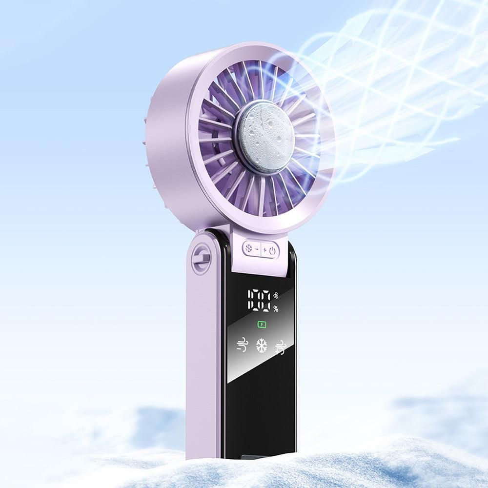 Foldable High-Speed Handheld Fan - Lavender purple
