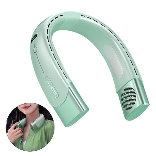 Wearable Bladeless Neck Fan - Green
