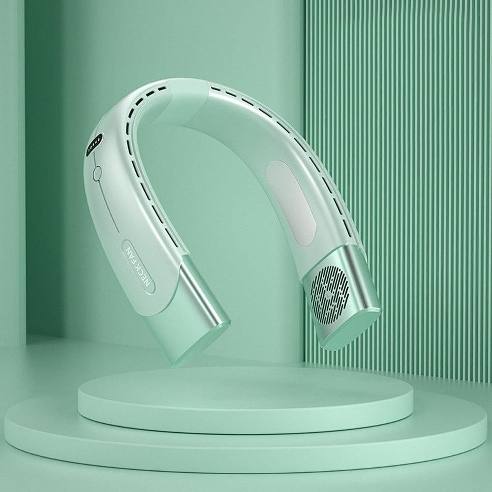 Wearable Bladeless Neck Fan - Green
