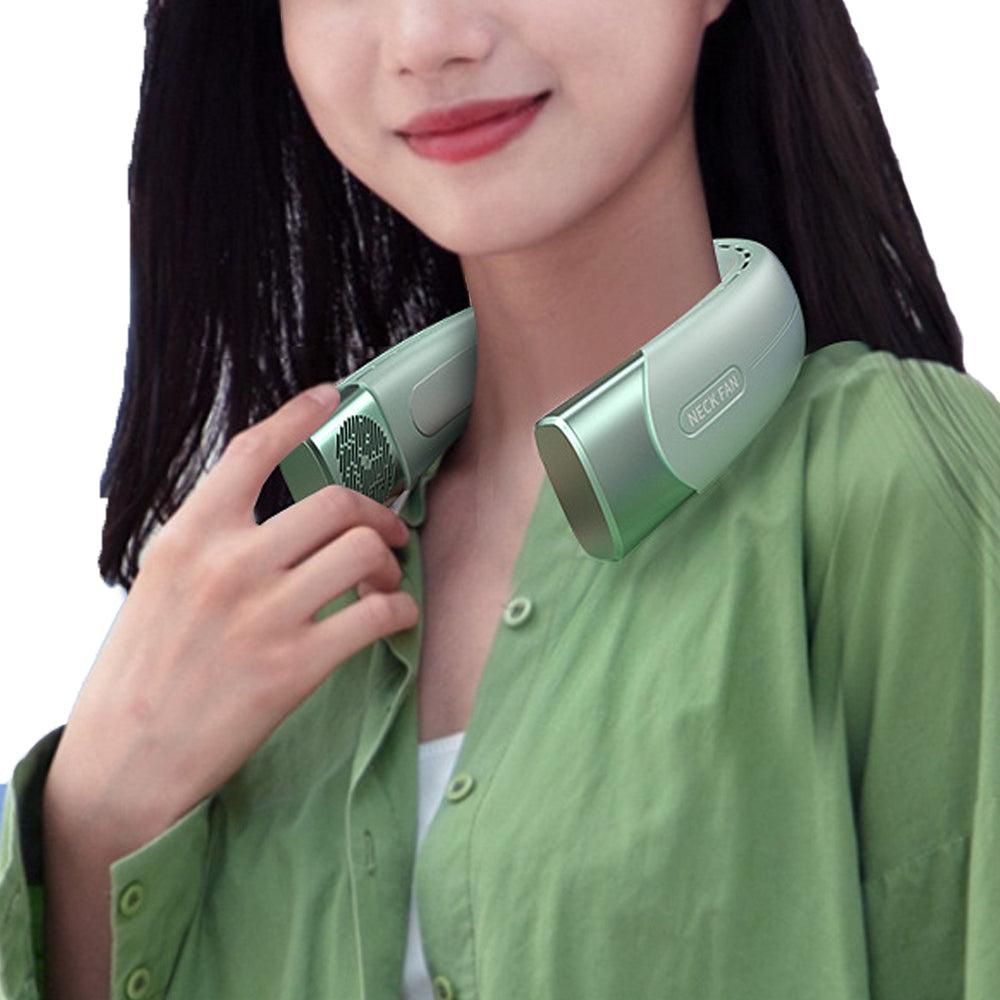 Wearable Bladeless Neck Fan - Green
