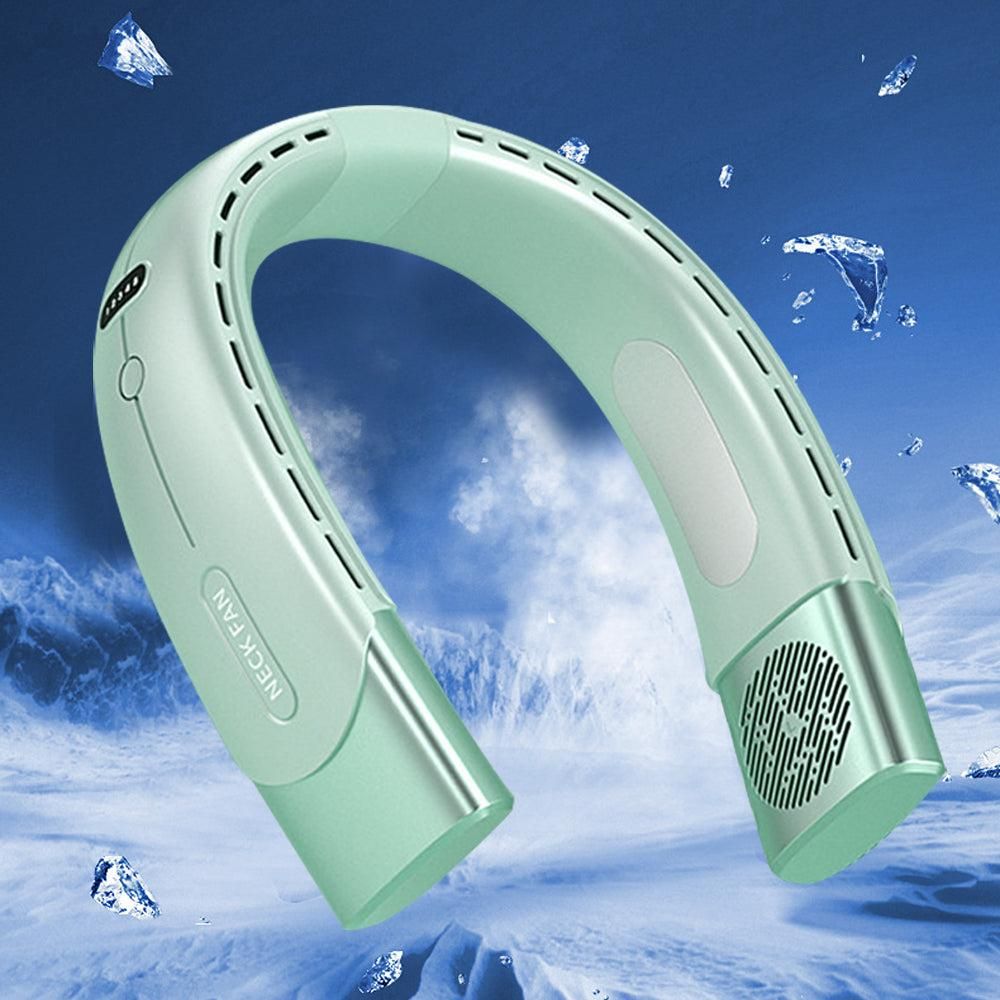Wearable Bladeless Neck Fan - Green