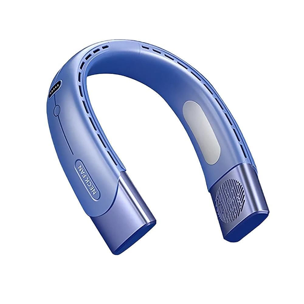 Wearable Bladeless Neck Fan - Blue
