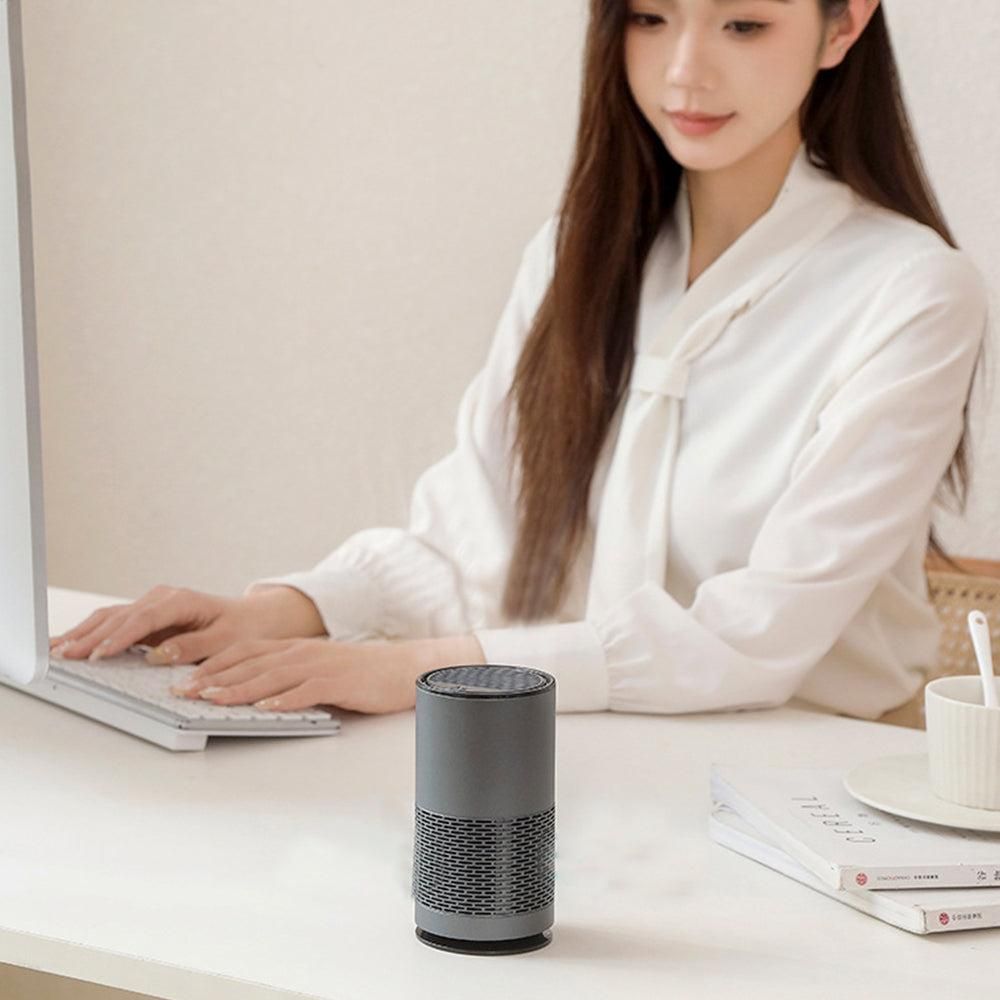 Portable Negative Ion Air Purifier - Grey