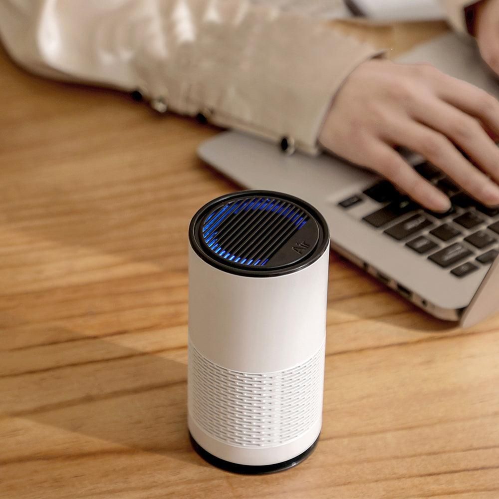 Portable Negative Ion Air Purifier - White