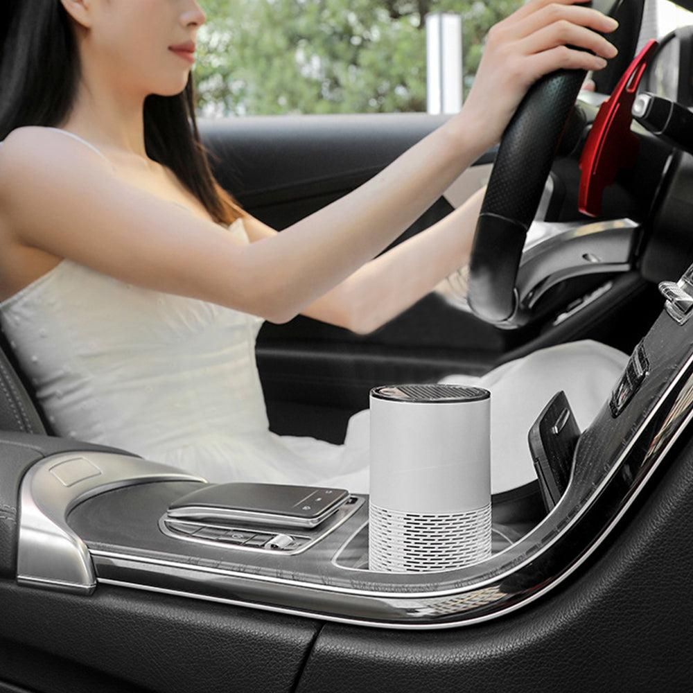 Portable Negative Ion Air Purifier - White