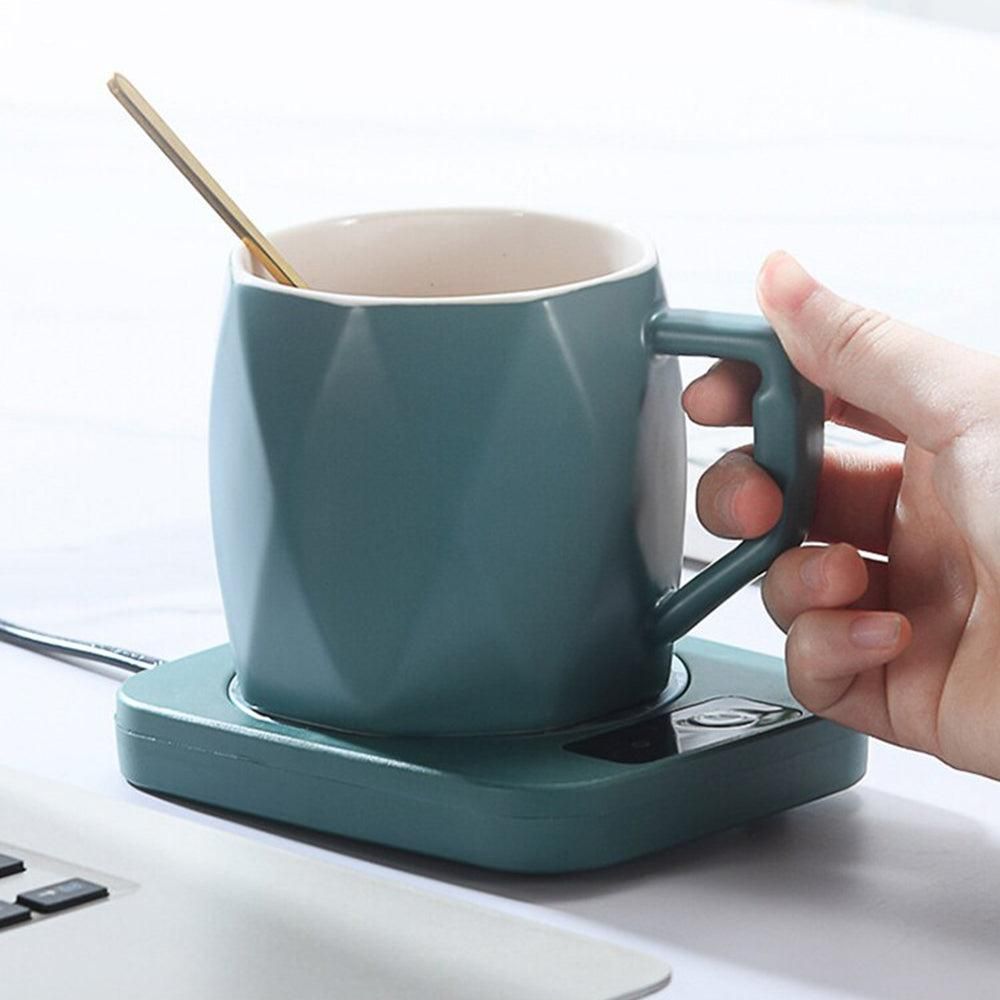 Electric Coffee Mug Warmer - Green