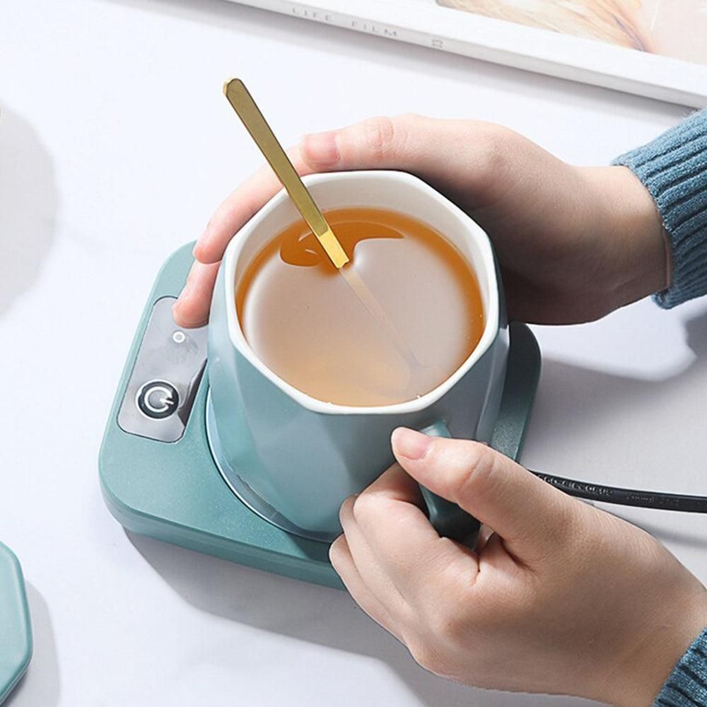 Electric Coffee Mug Warmer - Green