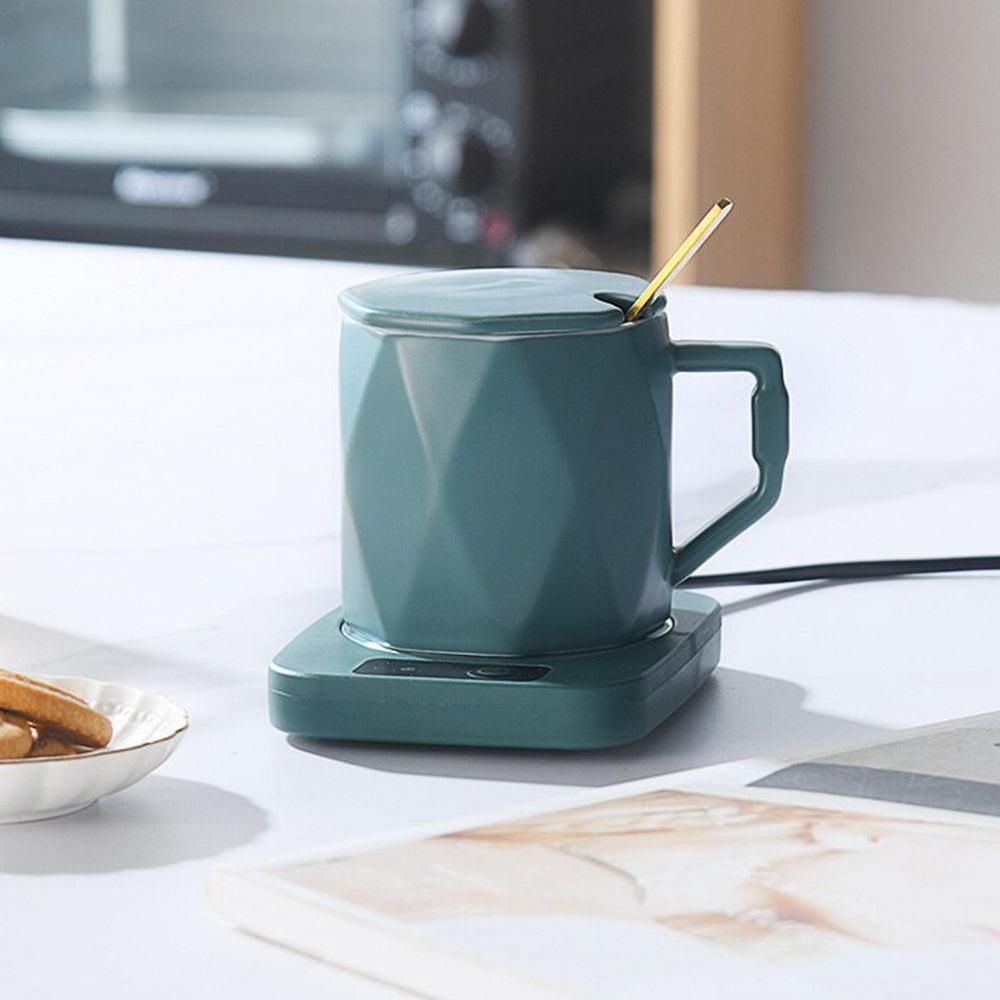 Electric Coffee Mug Warmer - Green