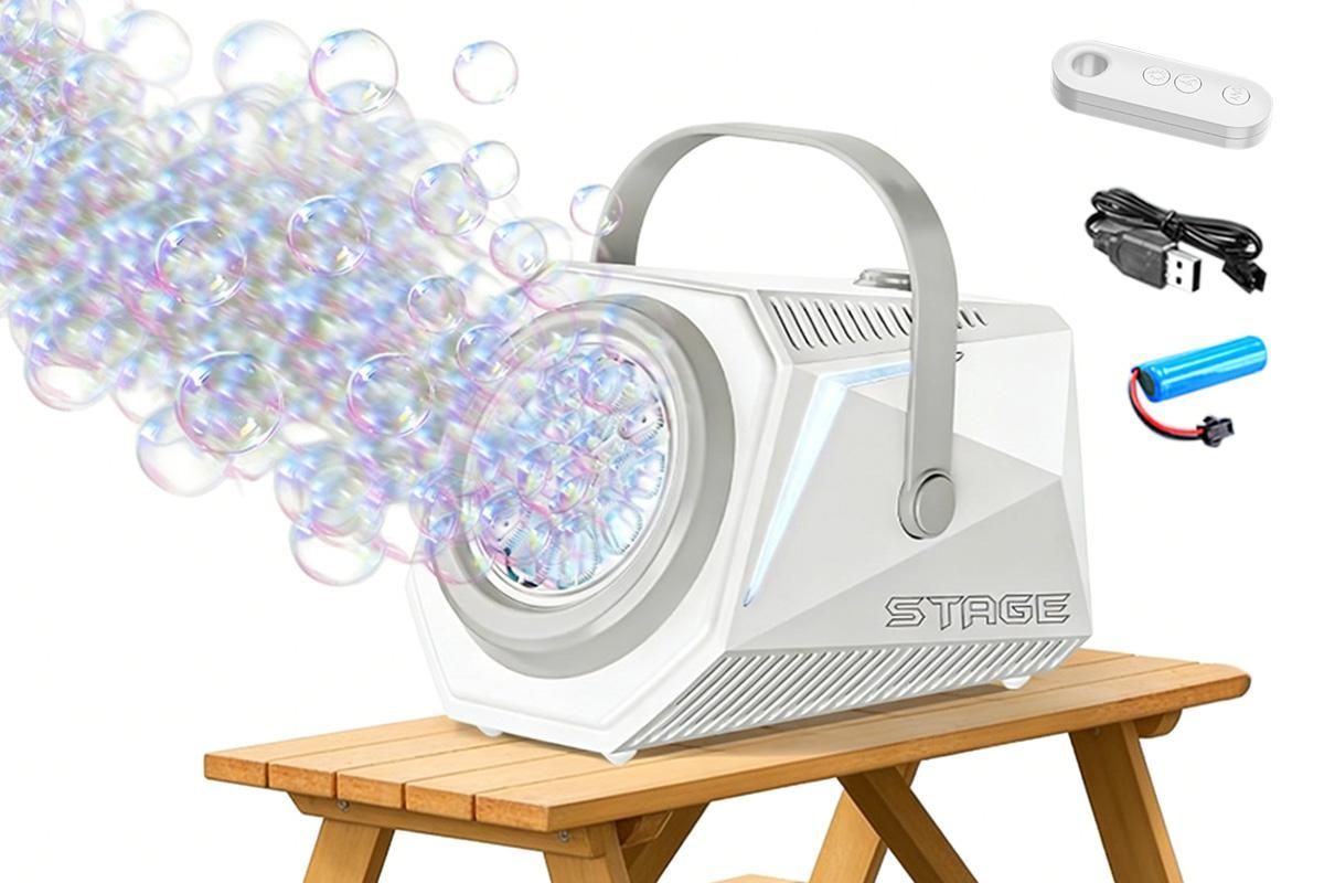 White Outdoor Bubble Machine