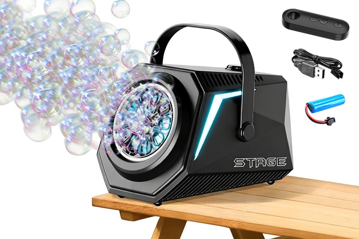 White Outdoor Bubble Machine