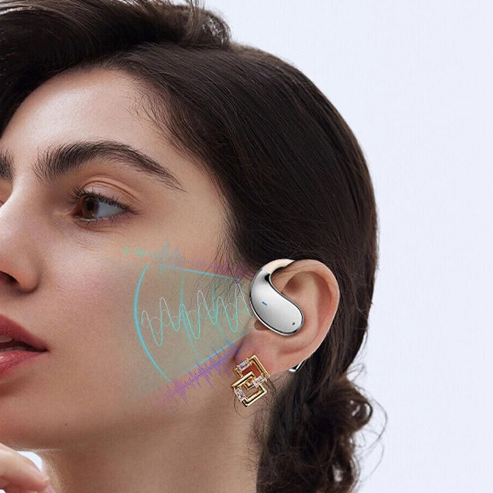 White AI Translator Earbuds