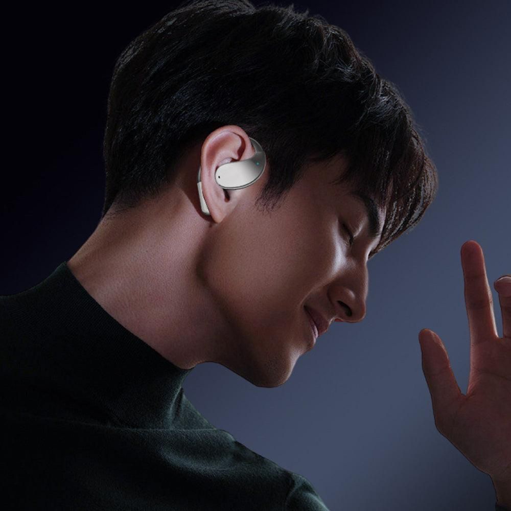 White AI Translator Earbuds