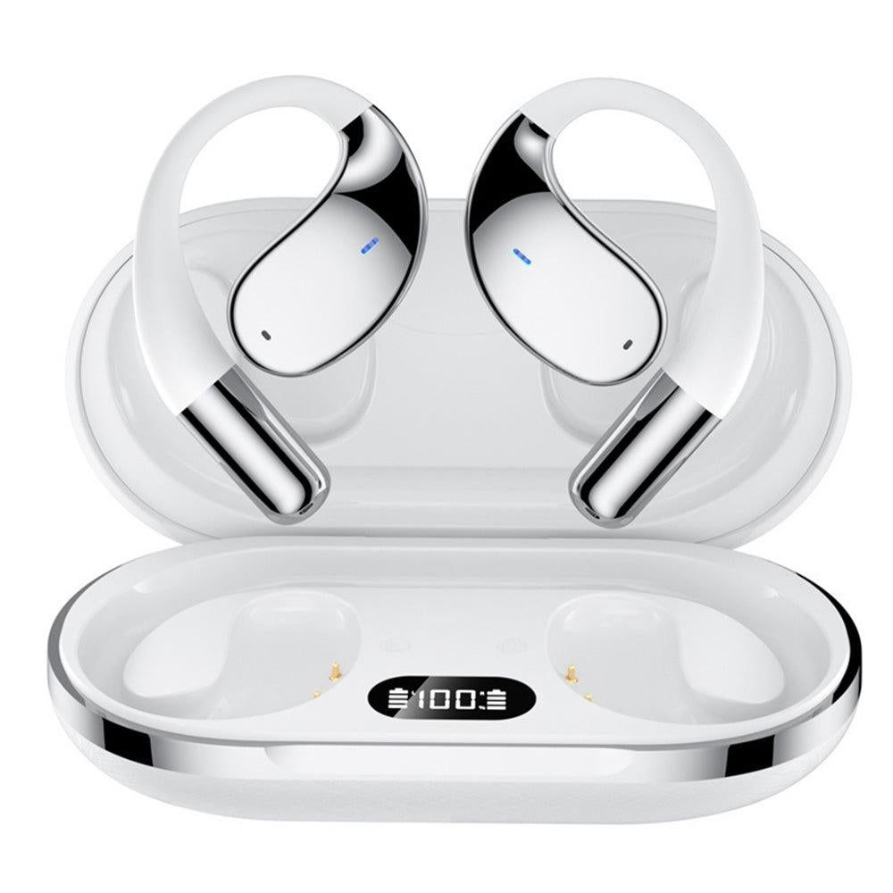 White AI Translator Earbuds