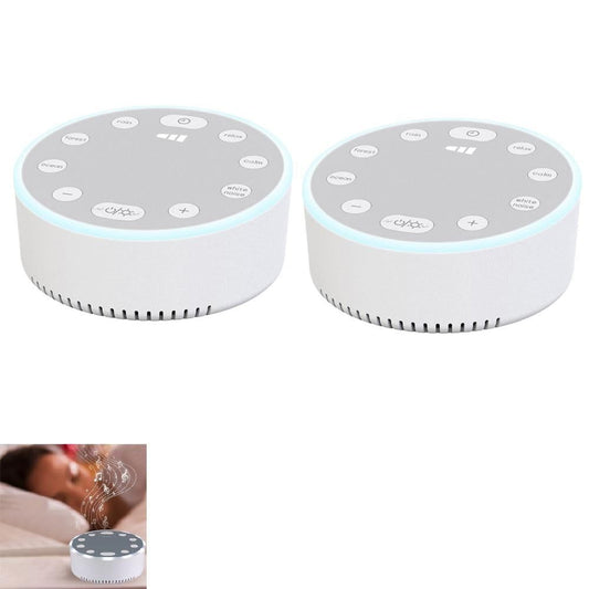 White Noise Sound Machine with Night Light 2 Pack