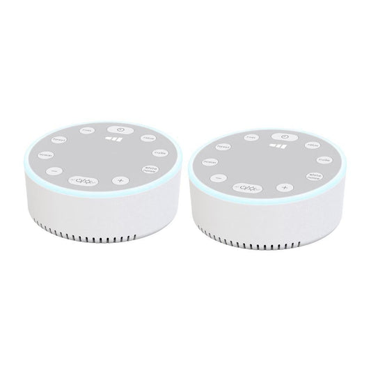 White Noise Sound Machine with Night Light 2 Pack