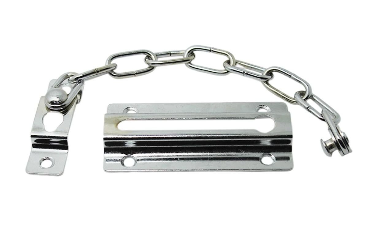 Door Security Chain Locks 2 Pack - Silver