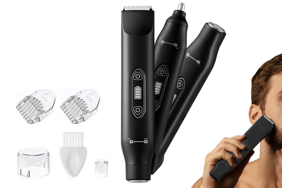 3-in-1 Electric Shaver & Nose Trimmer