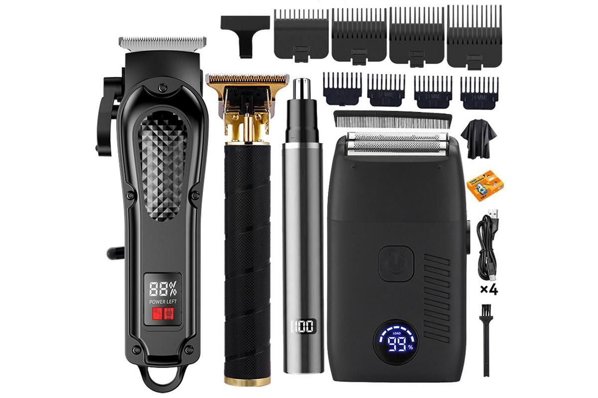 4-in-1 Hair Clipper & Electric Shaver Set