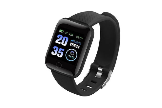 116Plus Fitness Smart Watch - Black