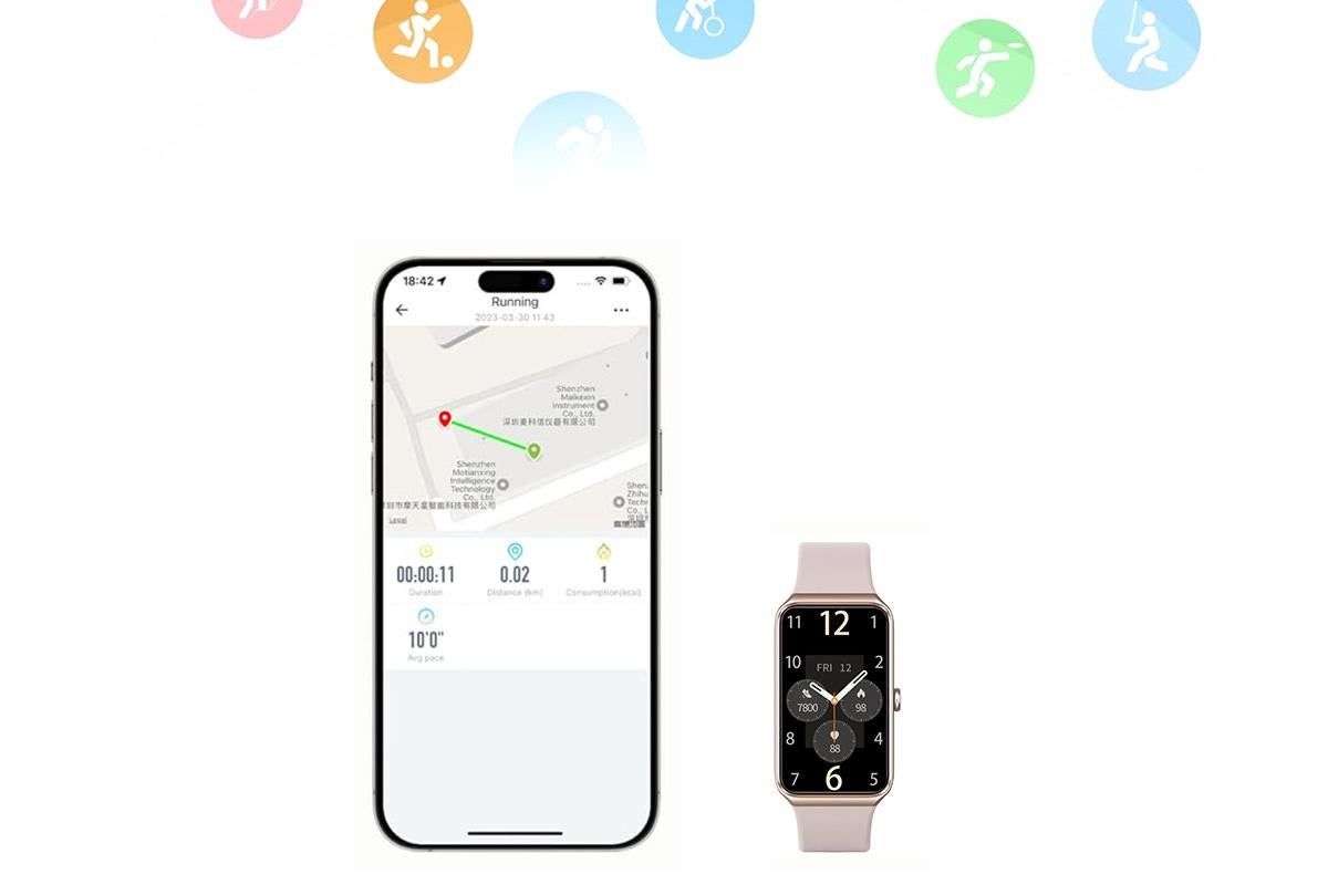 Fitness Tracker Smart Watch - Pink