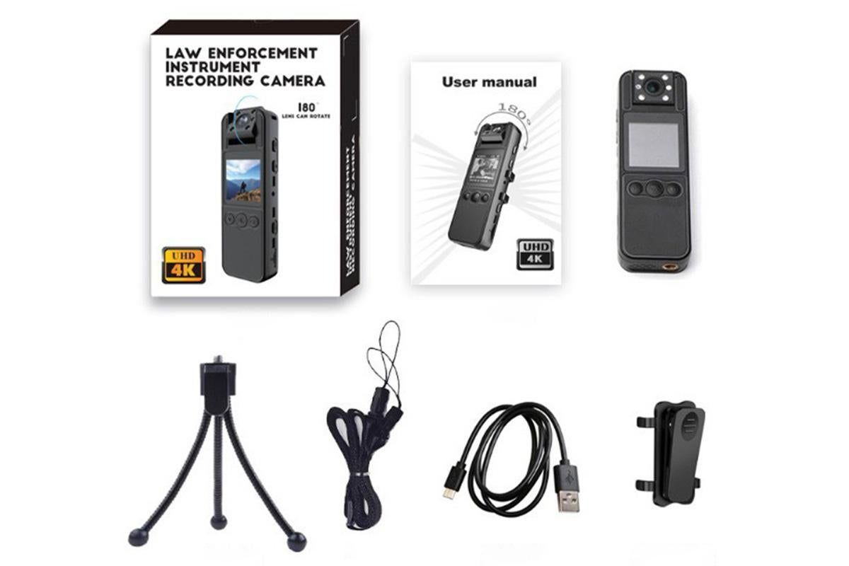 1080P Mini Camera Night Version Cam Loop Recording Video Audio Body Mounted Worn Camera