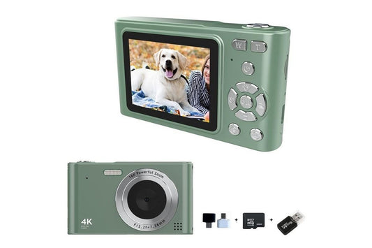 4K Digital Camera with 32GB Memory Card - green