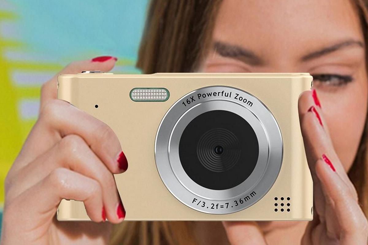4K HD Digital Camera With 32G Memory Card-Gold