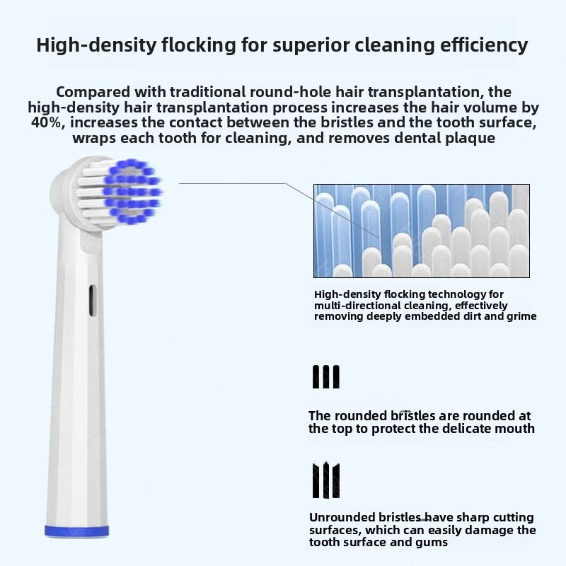 Universal Electric Toothbrush Replacement Heads - 5 Pack