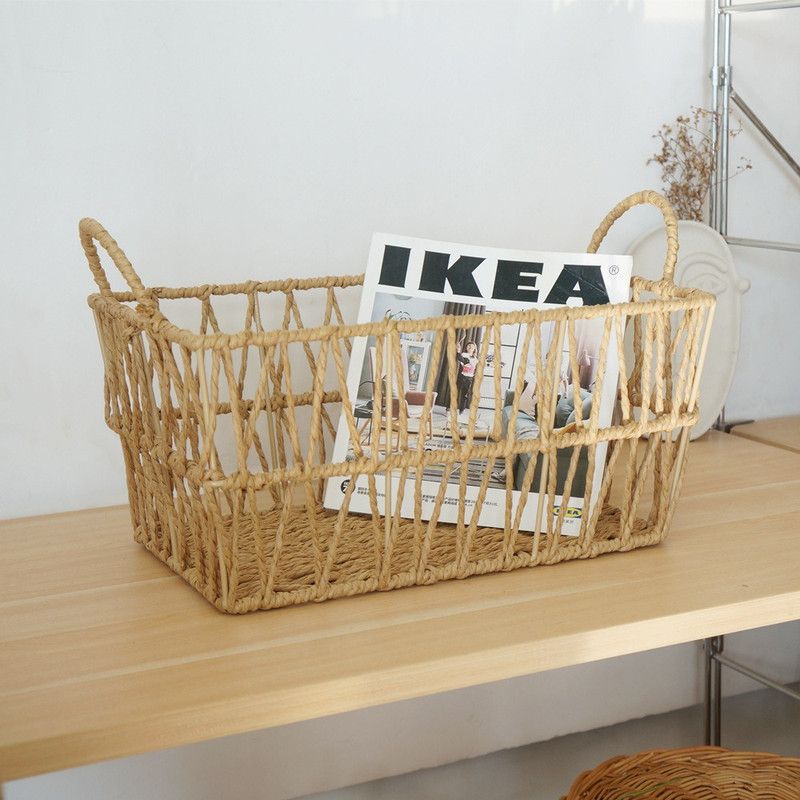 Paper Rope Storage Basket with Handles