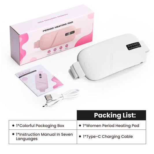 White Wireless Waist Heating Pad