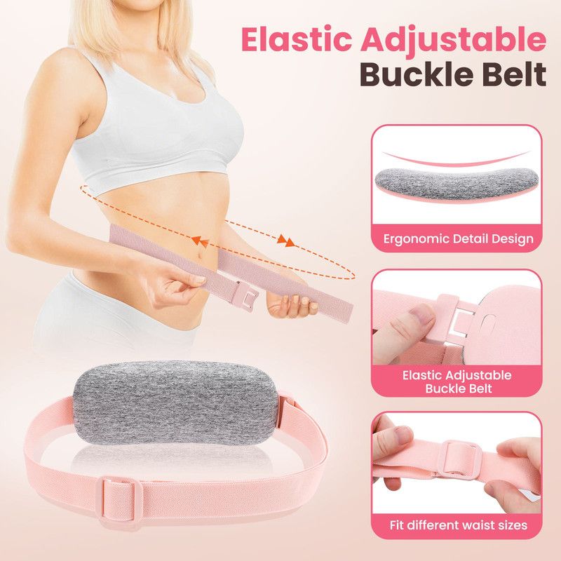White Wireless Waist Heating Pad