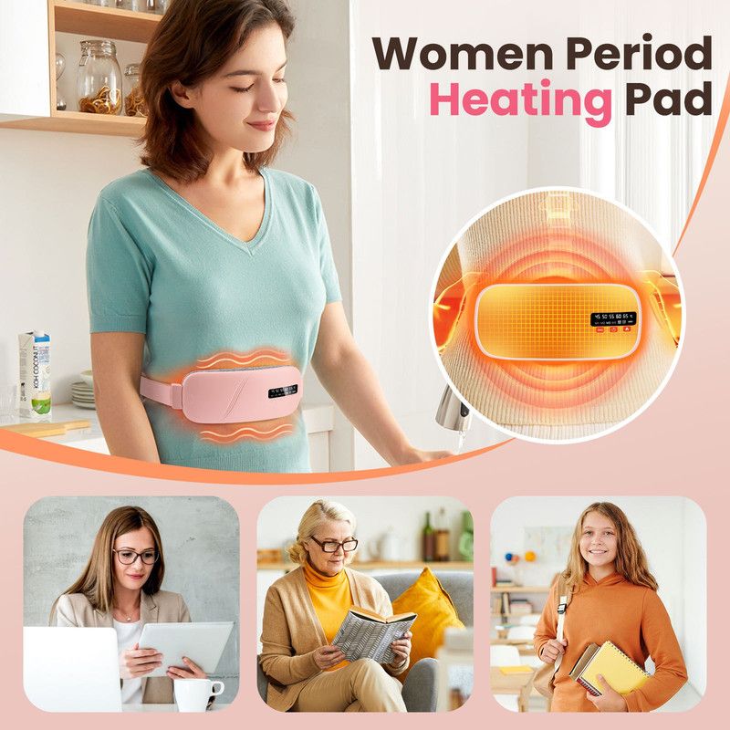 White Wireless Waist Heating Pad