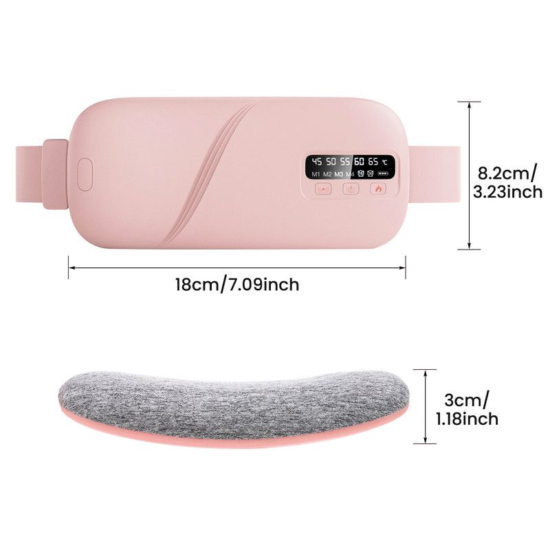 Pink Wireless Waist Heating Pad