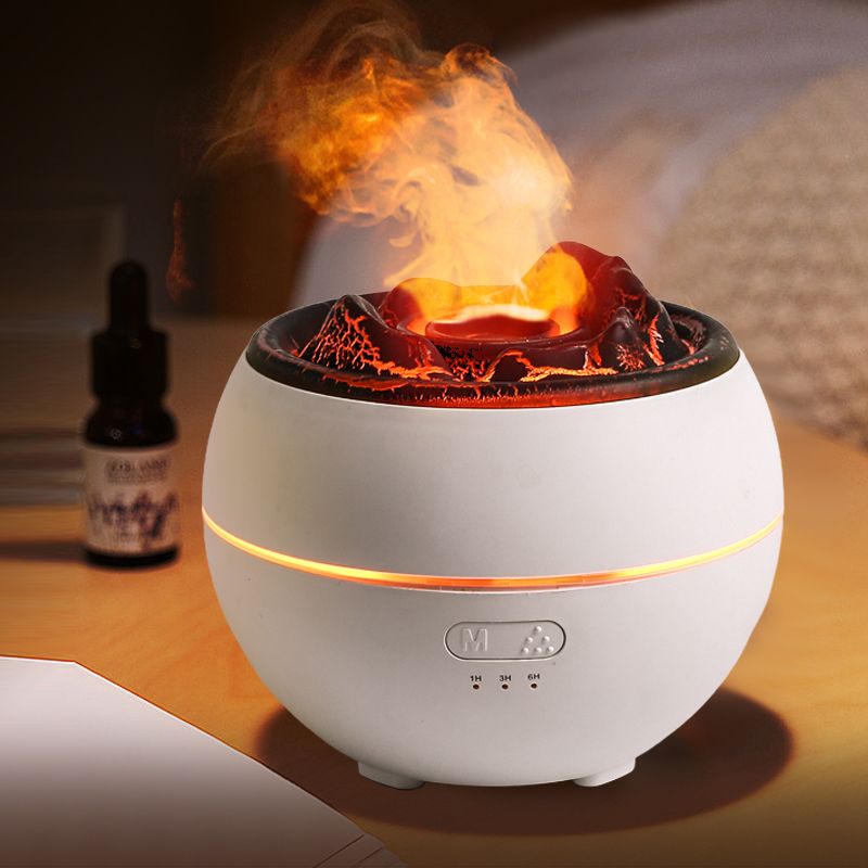 Volcano Flame Aroma Diffuser & Humidifier - White