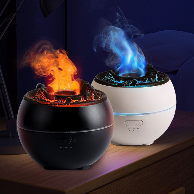Volcano Flame Aroma Diffuser & Humidifier - Black