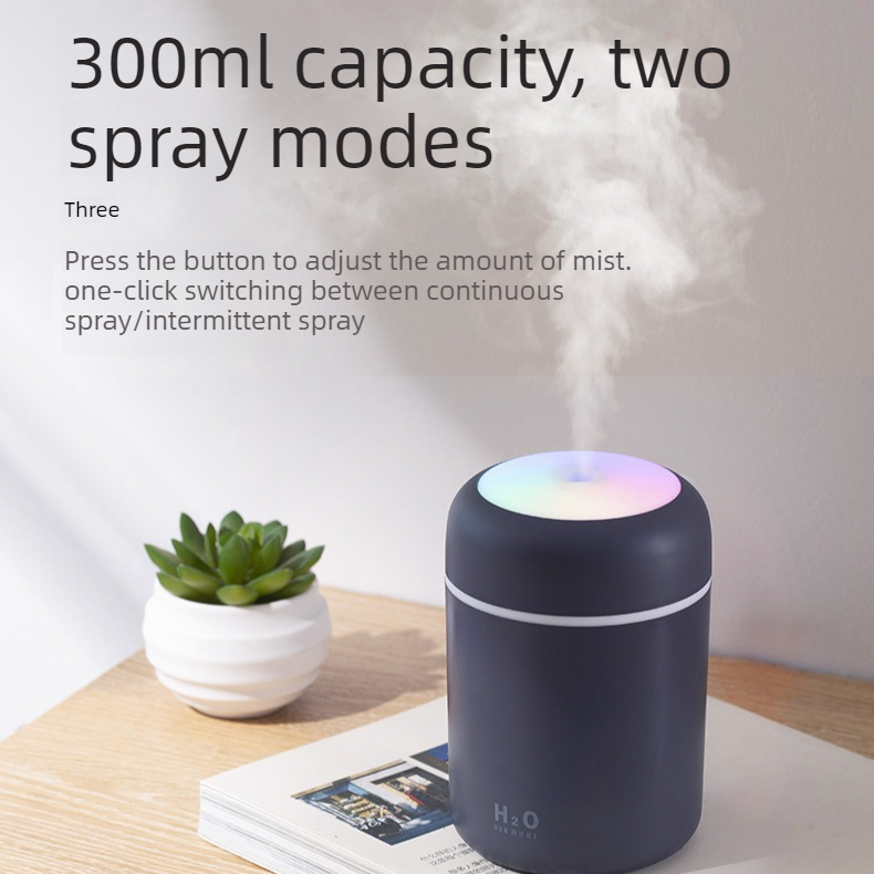 300ml Portable Cup Humidifier - Pink