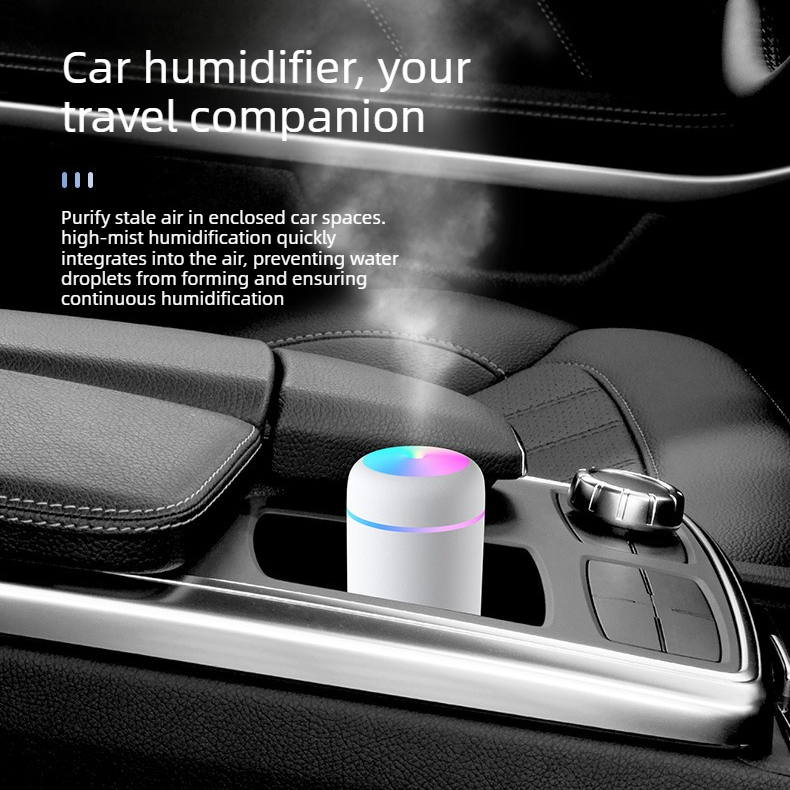 300ml Portable Cup Humidifier - Pink