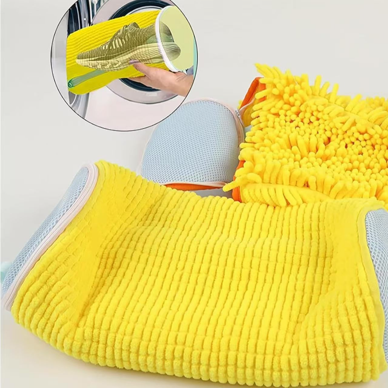 2-Pack Shoe Laundry Wash Bags - Yellow