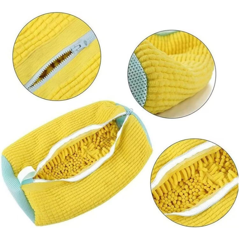 2-Pack Shoe Laundry Wash Bags - Yellow