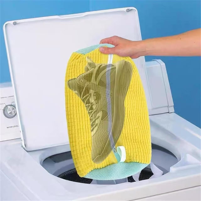2-Pack Shoe Laundry Wash Bags - Yellow