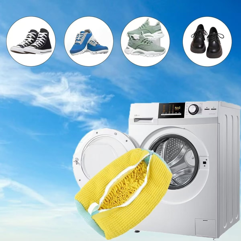 2-Pack Shoe Laundry Wash Bags - Yellow