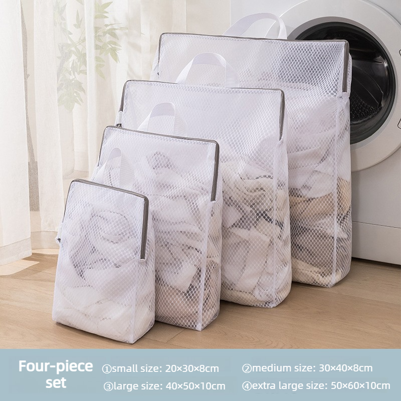Handheld Mesh Laundry Bag Set - 4 Pack