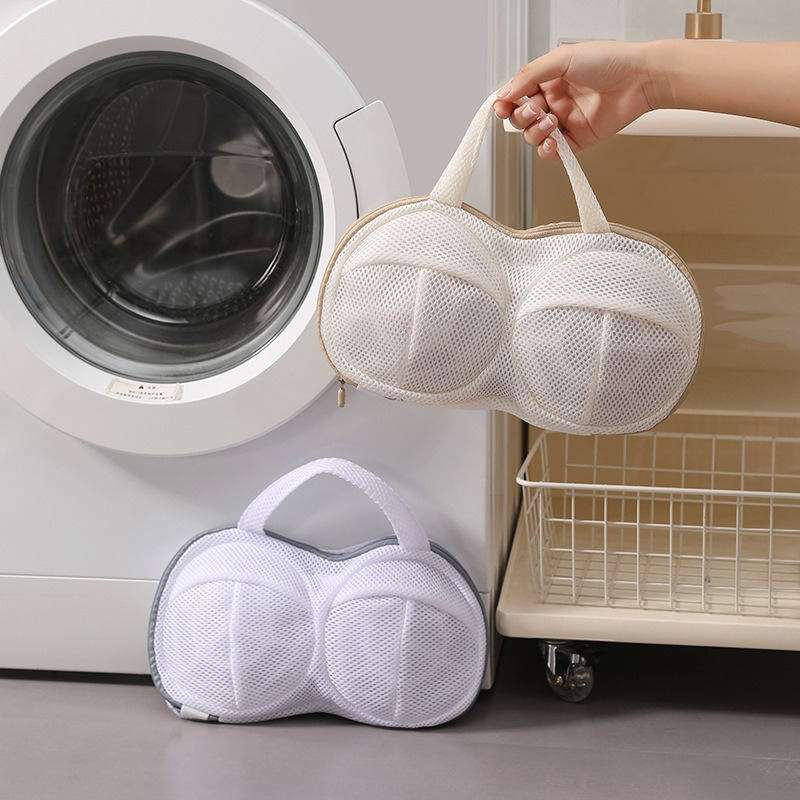 3D Bra Laundry Wash Bag - Off White