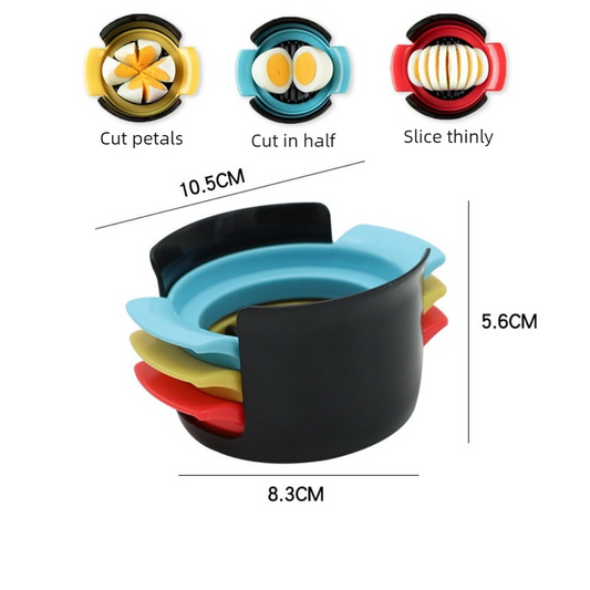 3-in-1 Stainless Steel Egg Slicer
