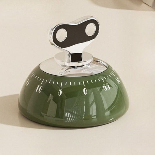 Vintage Magnetic Kitchen Timer - Green