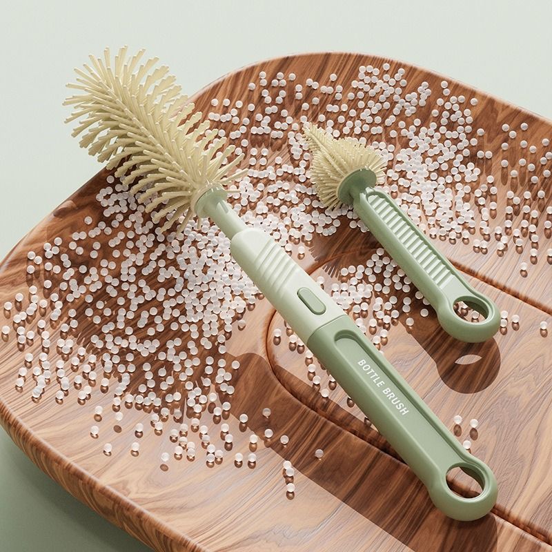 6-in-1 Silicone Bottle Brush Set - Green