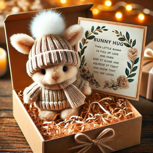 Hug Bunny Easter Gift Box - Grey